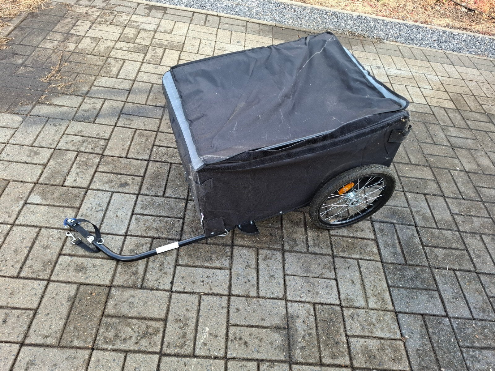 fiets kar 60 breed 80 lang 40 hoog, Pliable, Remorque à bagages, Comme neuf, Enlèvement