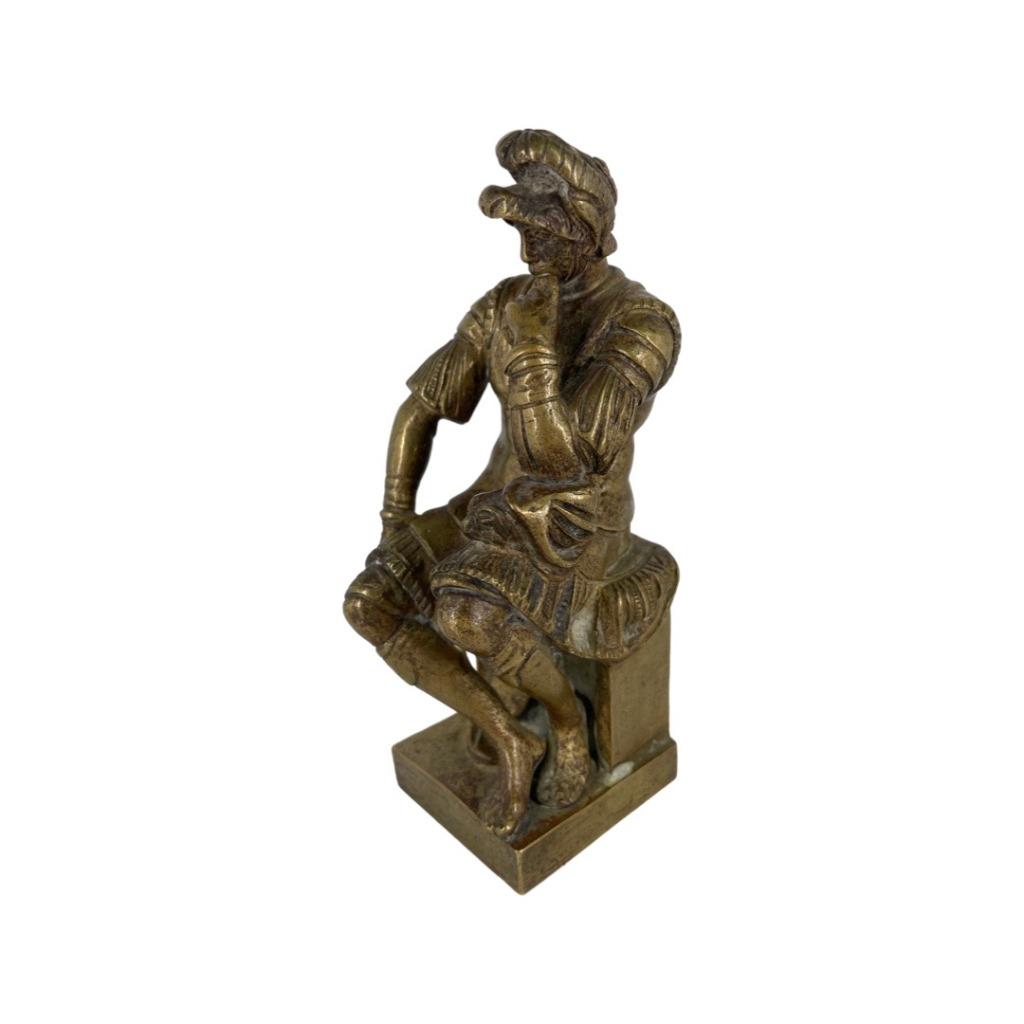 Bronzen Laurent de Medicis naar Michelangelo 19e eeuw, Ophalen of Verzenden, Brons