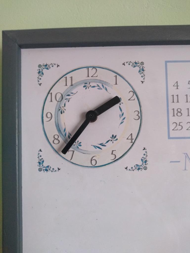 Tableau mémo magnétique avec horloge, Enlèvement ou Envoi, Comme neuf