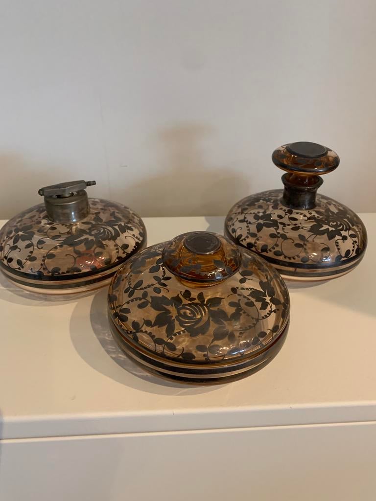 Rare ensemble de salle de bain à la peinture au plomb, Enlèvement ou Envoi