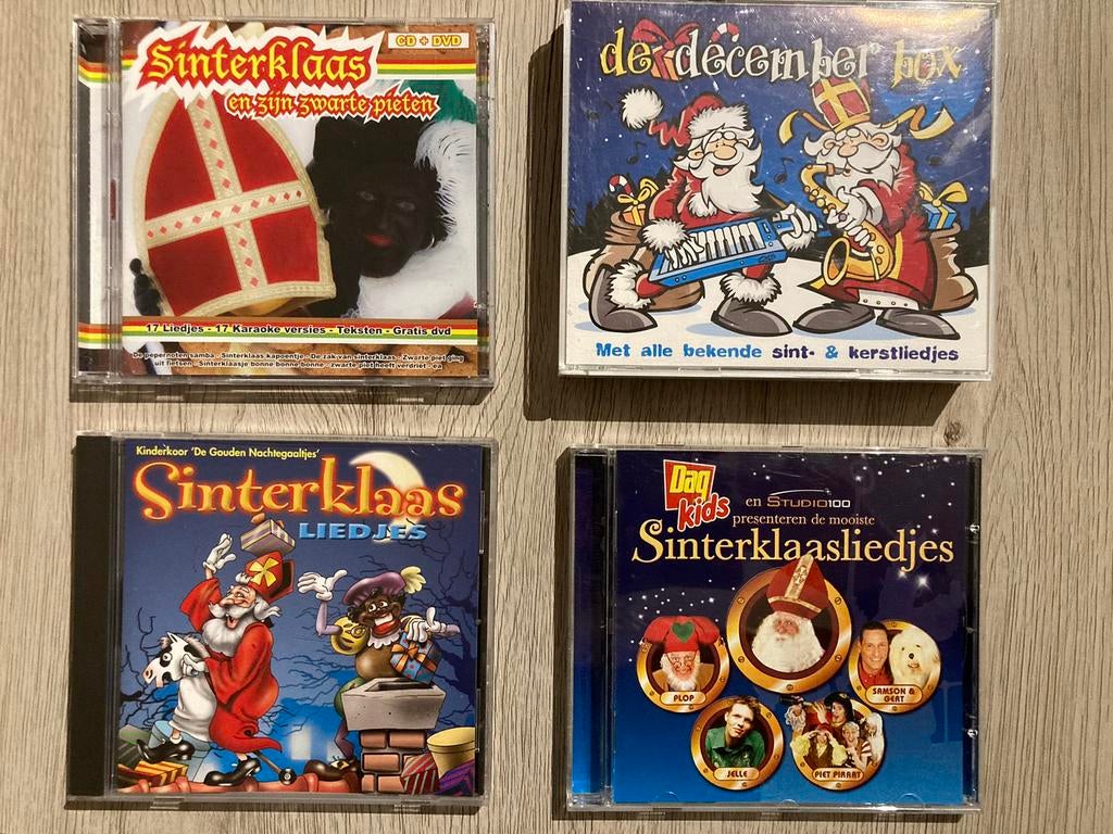 4 cd’s van Sinterklaas, Enlèvement ou Envoi, Comme neuf, Saint-Nicolas