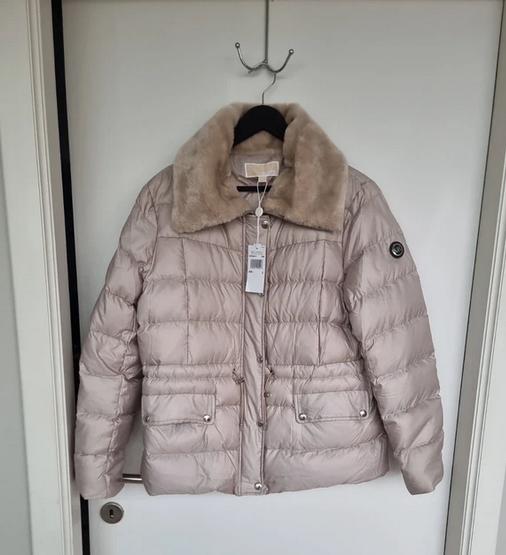 Donsjas van Michael Kors, Michael Kors, Beige, Maat 42/44 (L), Nieuw