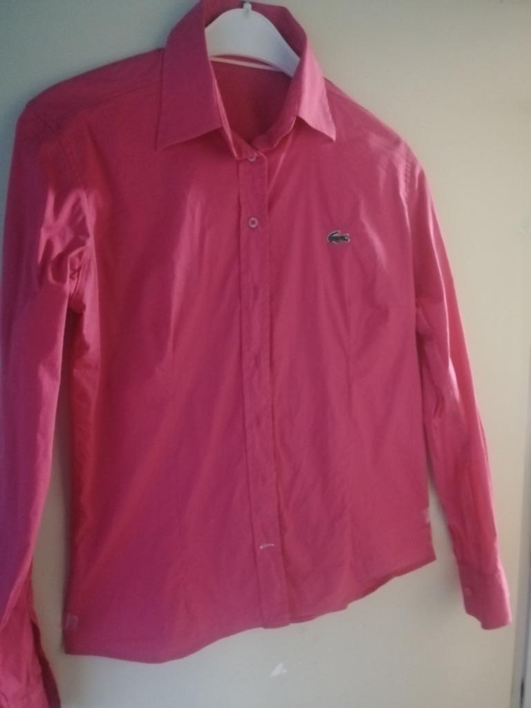 bloes hemd lacoste maat 4, Ophalen of Verzenden, Zo goed als nieuw, Rood