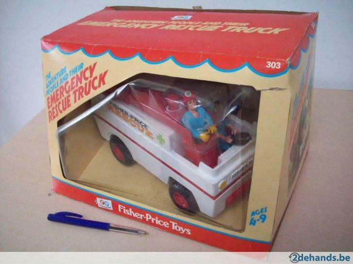 Fisher price The Adventure People "Emergency Rescue Truck", Ophalen, Nieuw, Speelset, Met geluid