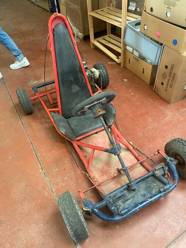 Histokart met 98 cc JLO typ 101 motor erop, Sport en Fitness, Karting, Ophalen, Gebruikt, Kart