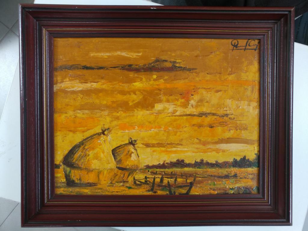 Peinture de paysage de style expressionnisme, Enlèvement