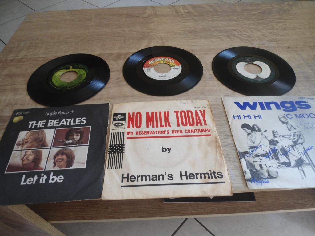 Lot de 3 Anciens 45 tours étatmoyen., Enlèvement ou Envoi, Utilisé, Autres formats