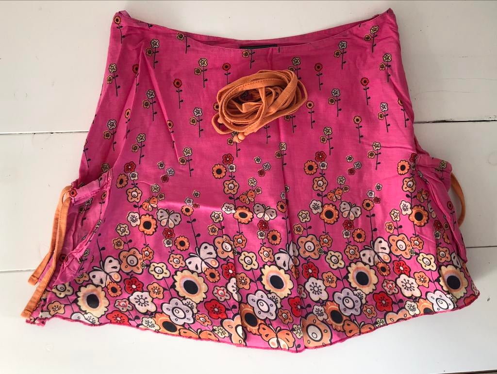 vintage kort rokje S small Only, Only, Ophalen of Verzenden, Roze, Maat 36 (S)