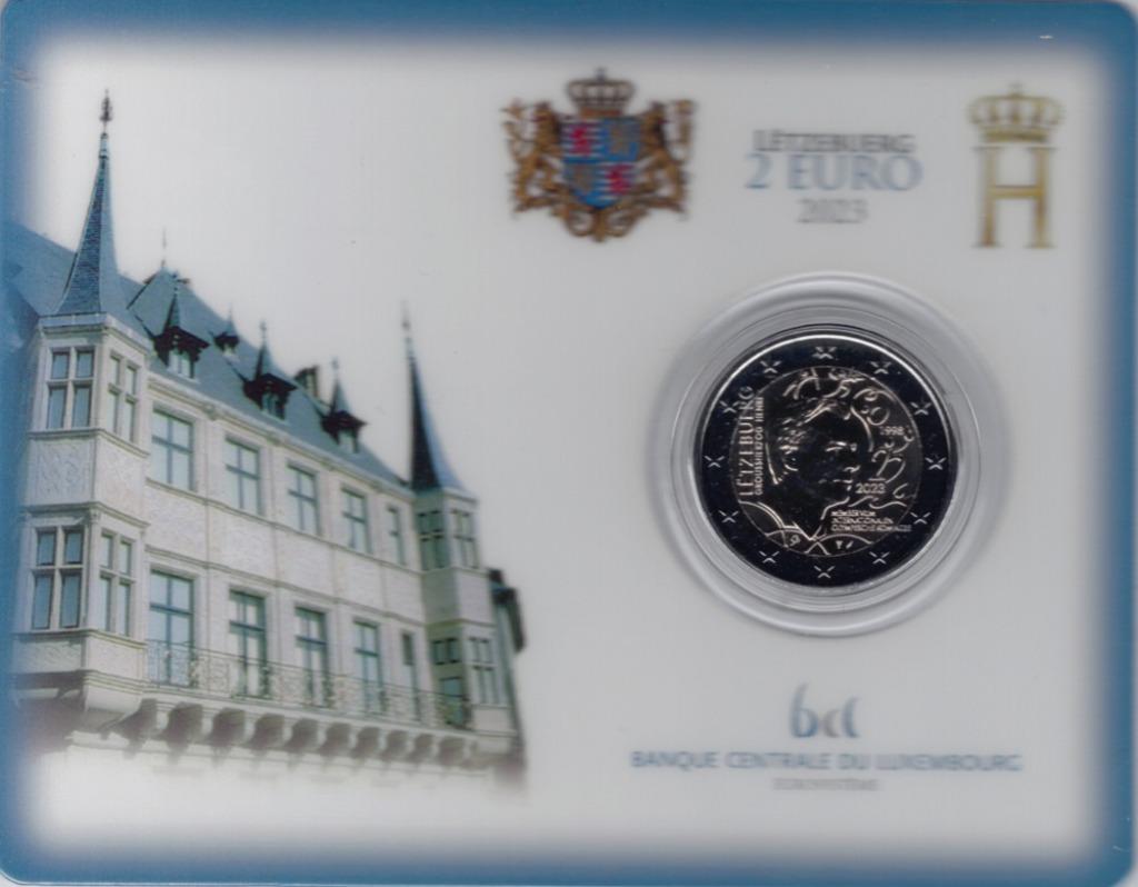 Luxemburg 2023 - 2 euro in coincard - 25 Jaar Lid Olympisch, Postzegels en Munten, Munten | Europa | Euromunten, Ophalen of Verzenden