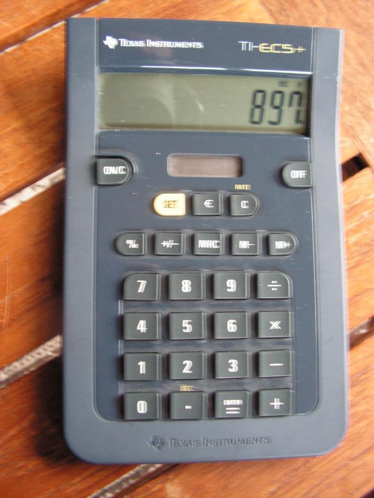 Rekenmachine – Texas Instruments ti-ecs+., Ophalen of Verzenden, Zo goed als nieuw