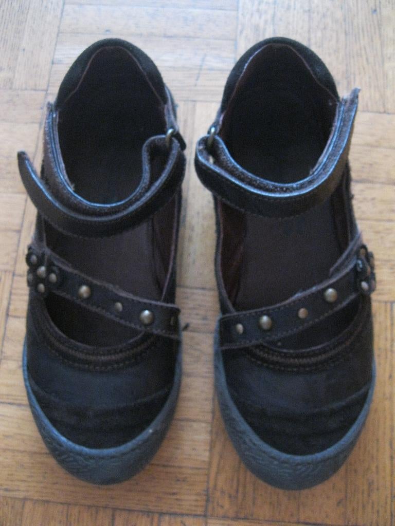 Chaussures brunes 33, Enfants & Bébés, Enlèvement ou Envoi, Utilisé, Chaussures, Fille