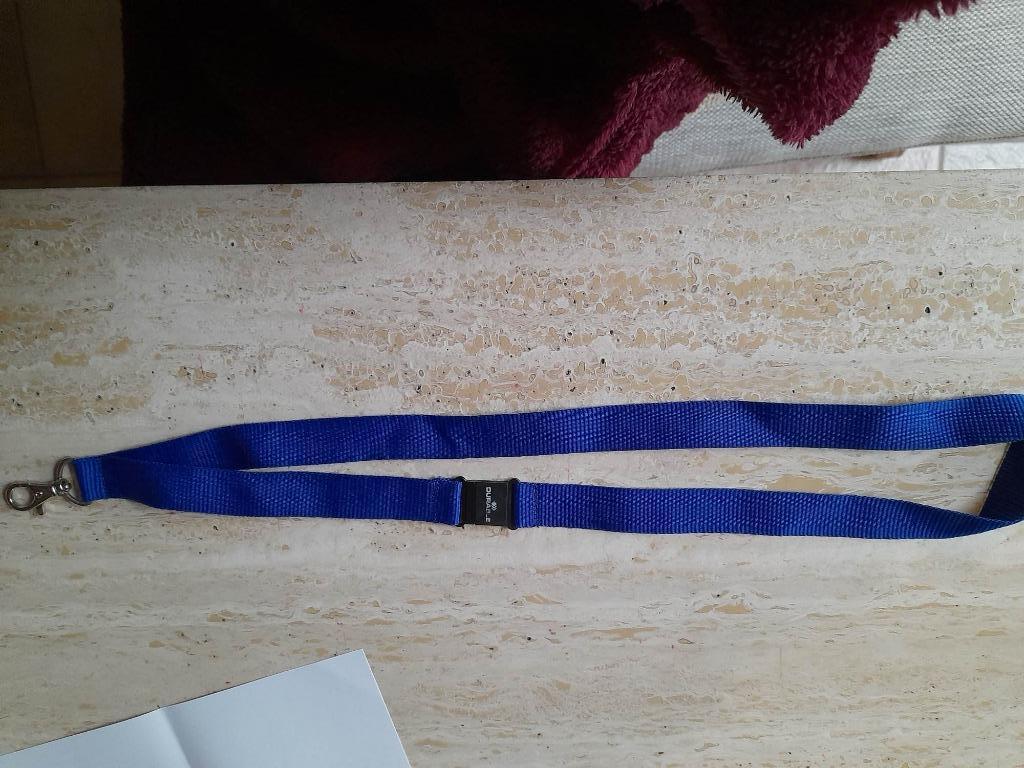 Blauwe lanyard 'Durable', Ophalen of Verzenden, Zo goed als nieuw, Merk