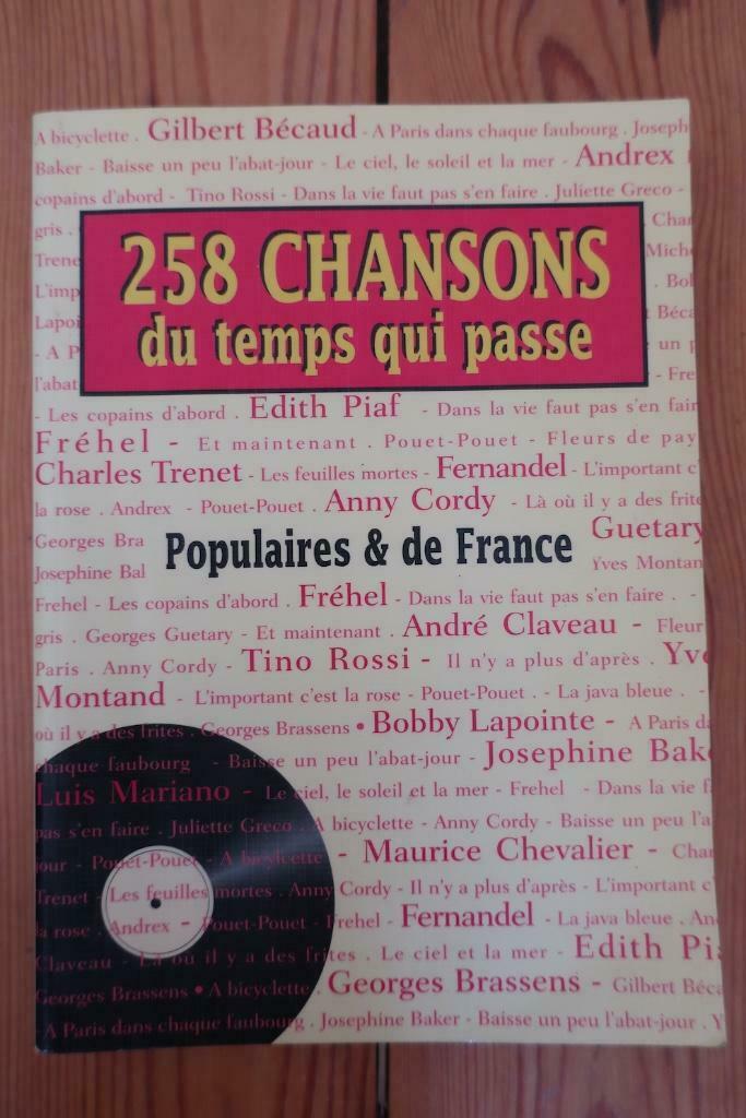 258 chansons du temps qui passe (Franse songteksten), Boeken, Muziek, Gelezen, Algemeen, Ophalen of Verzenden