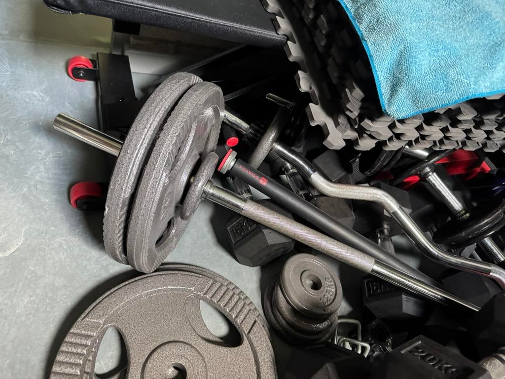 Set up complet musculation poids libre, Enlèvement, Comme neuf