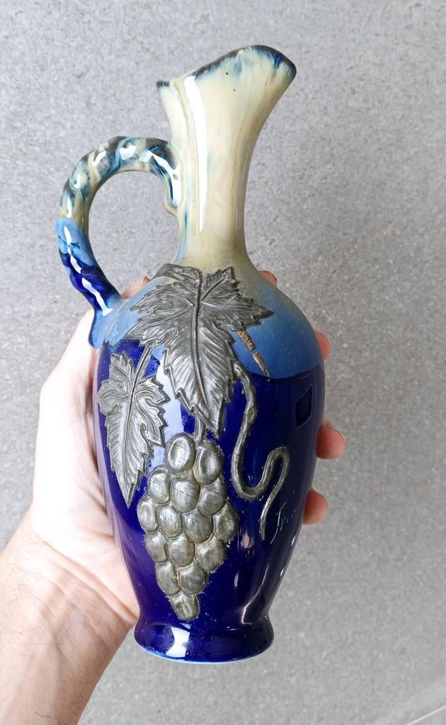 Vase/carafe Art déco Promsy en étain, Antiquités & Art, Enlèvement ou Envoi