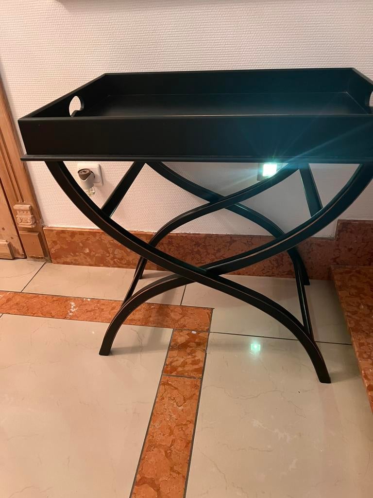 Bijzet tafel zwart, Ophalen, Zo goed als nieuw, Overige houtsoorten, Modern