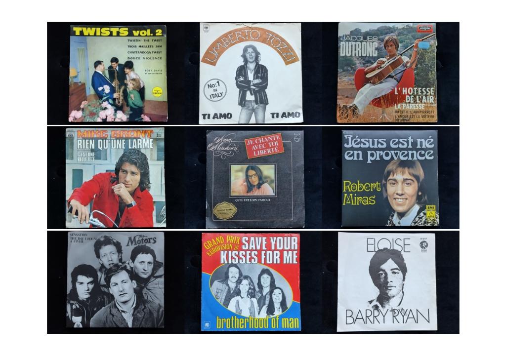45 tours vinyle vintage 1ère main (30 pièces) 2€/pcs 1€/pcs, Enlèvement, Utilisé, Autres genres, Autres types