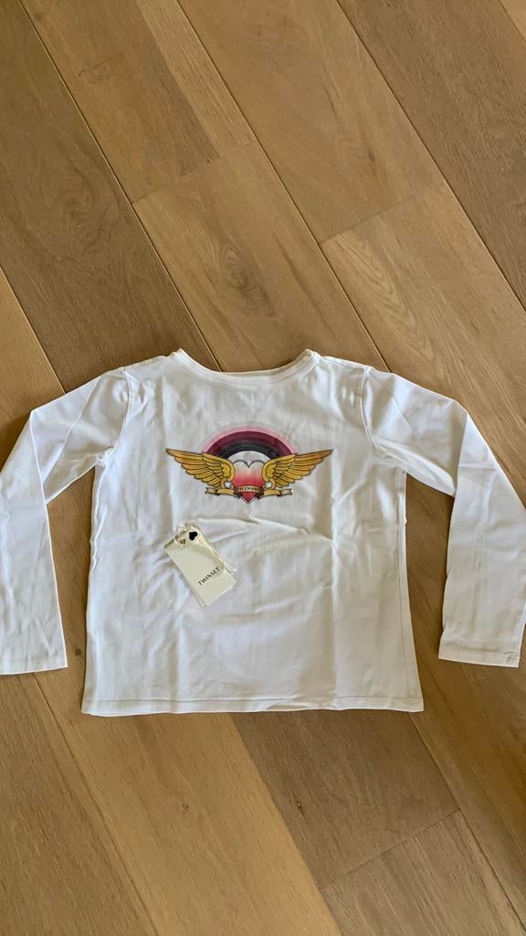 Twinset manches longues blanc taille 10. Etat neuf, Enlèvement ou Envoi, Chemise ou À manches longues, Comme neuf, Twinset