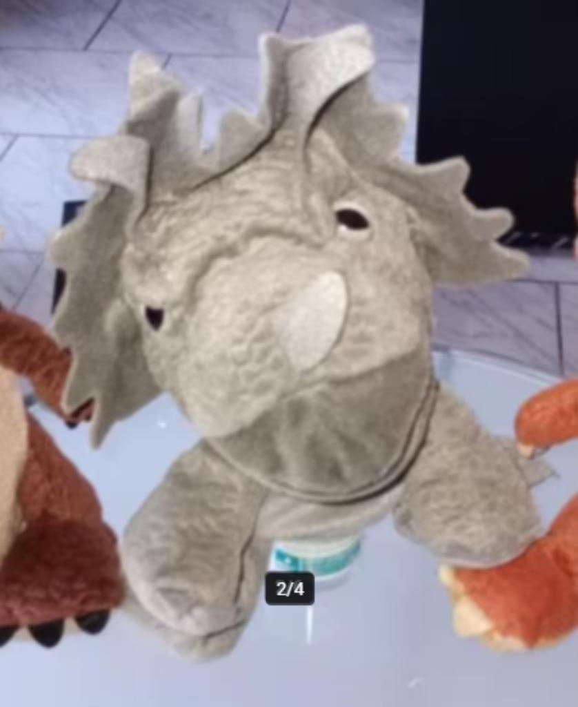 Handpoppen dinos Jurassic world, dieren best friends 1-4€/st, Ophalen of Verzenden, Gebruikt, Overige typen