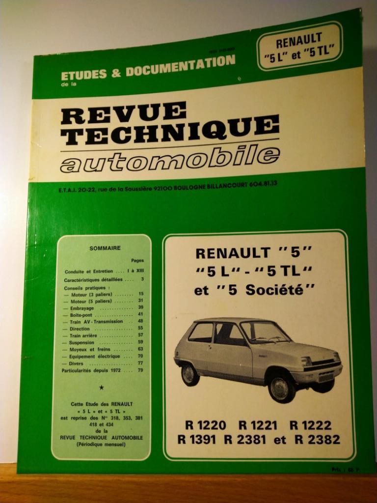 RTA - Renault 5 - L et TL, Envoi