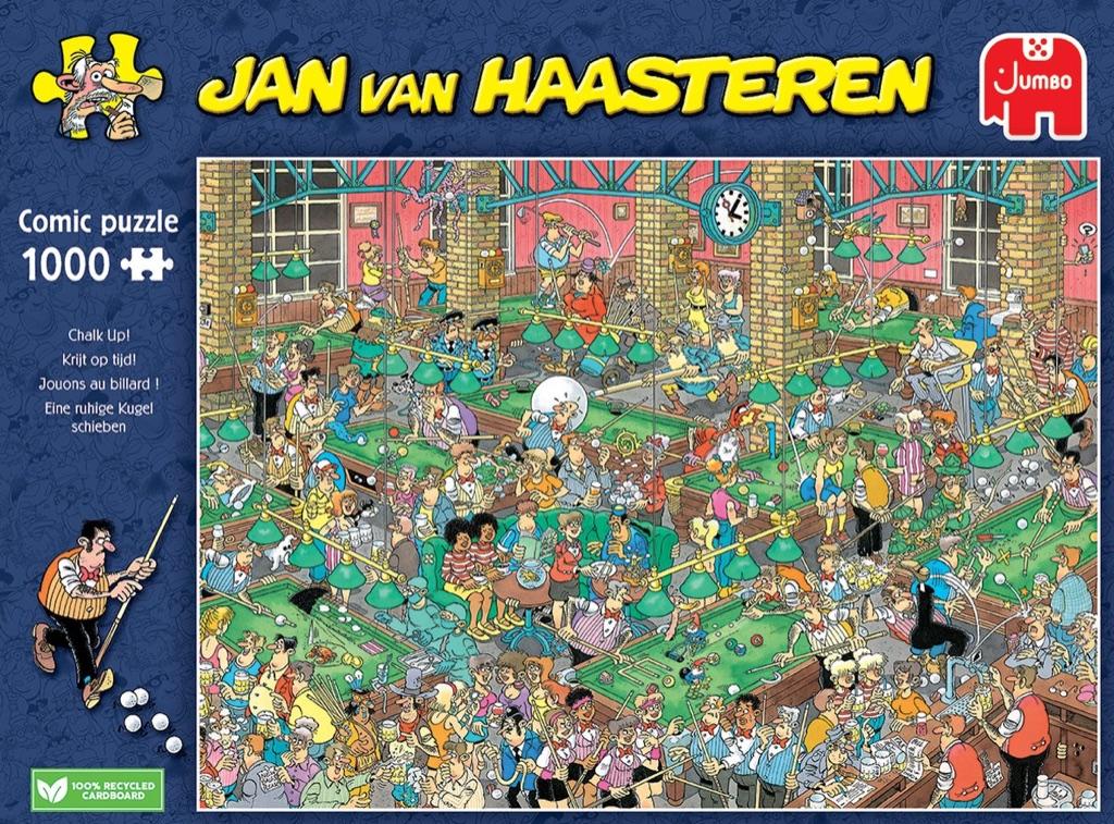 Puzzels Jan Van Haasteren, Ophalen, 500 t/m 1500 stukjes, Zo goed als nieuw, Legpuzzel