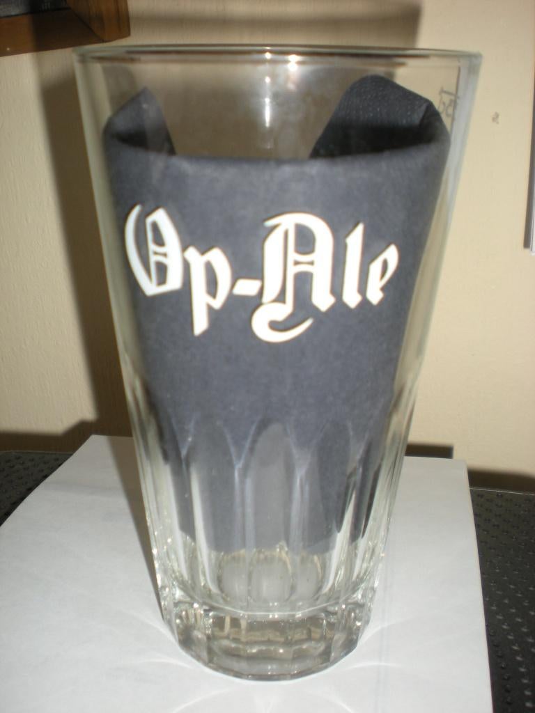 Op-Ale 33cl, Verzamelen, Biermerken, Ophalen of Verzenden, Zo goed als nieuw, Glas of Glazen
