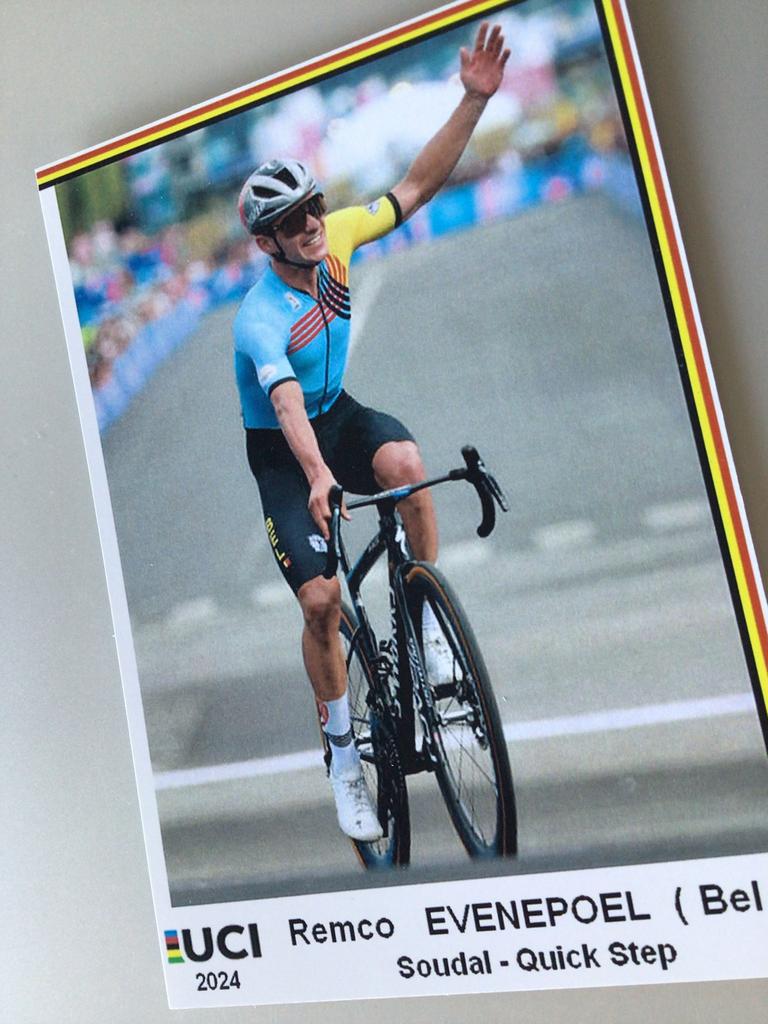 Wielerkaart 2024 team belgie remco evenepoel, Envoi