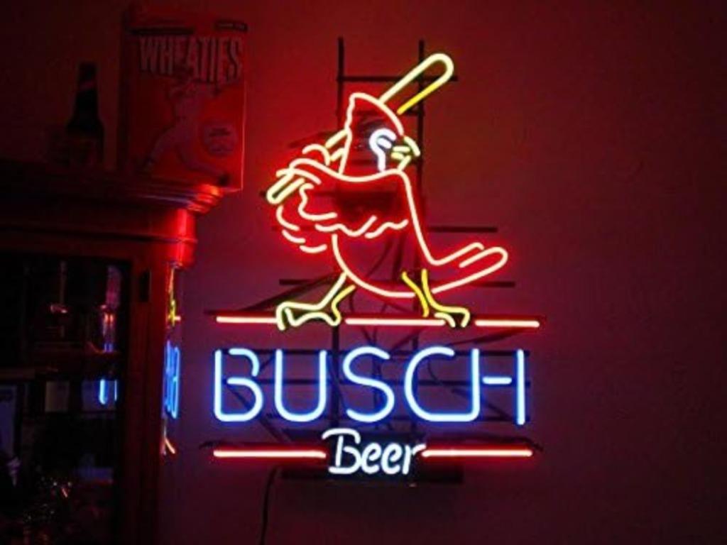 Busch beer USA neon licht reclame bar cafe mancave decoratie, Verzamelen, Merken en Reclamevoorwerpen, Nieuw, Lichtbak of (neon) lamp