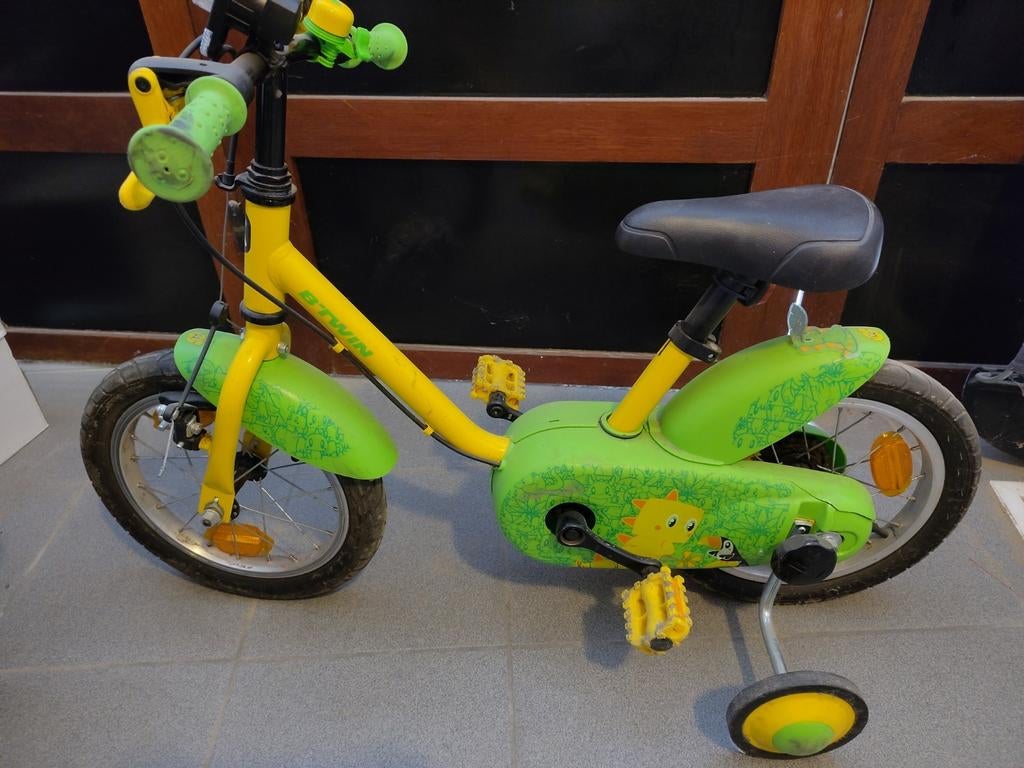 decathlon eerste fietsje met zijwieltjes 3 - 4,5 jaar, Fietsen en Brommers, Ophalen, Gebruikt, Zijwieltjes