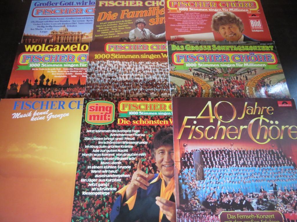 LOT 9 x LP + 5 x CD - FISCHER CHÖRE, Ophalen of Verzenden, Gebruikt