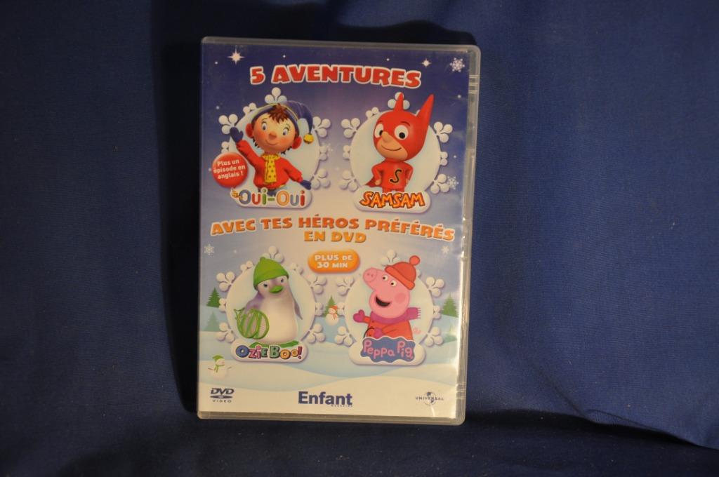 dvd film dessin anime 5 aventures (129), CD & DVD, DVD | Films d'animation & Dessins animés, Utilisé, Autres genres, Tous les âges