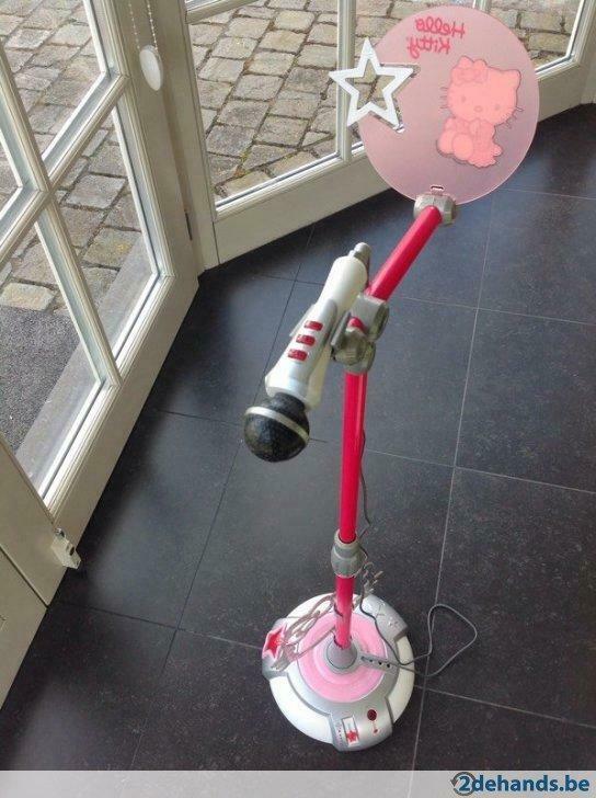 Speelgoedmicrofoon Hello Kitty in goede staat, Ophalen, Gebruikt