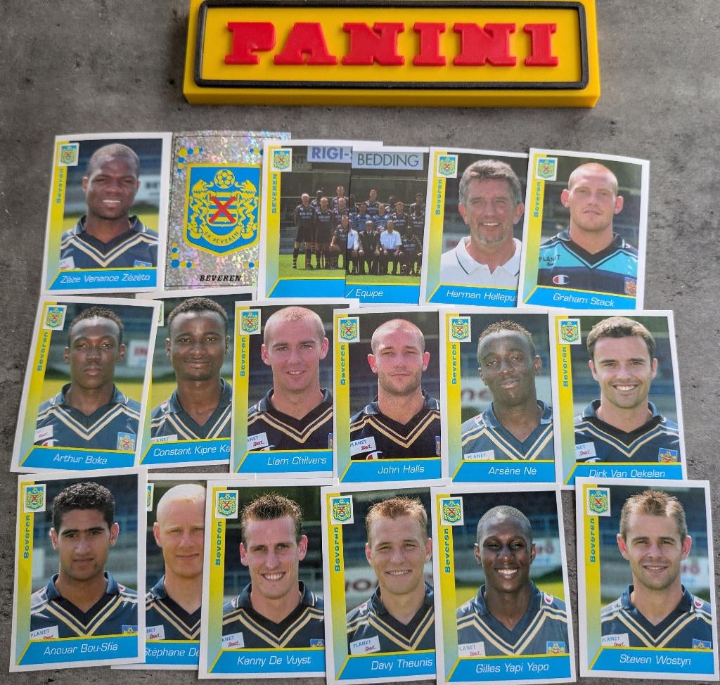 PANINI STICKERS 18X FOOTBALL 2003 BEVEREN VOETBAL, Verzenden, Nieuw