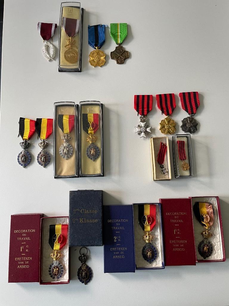Mooie set oude medailles 17 stuks, Postzegels en Munten, Ophalen of Verzenden