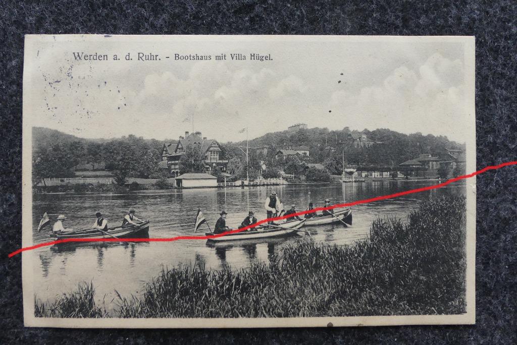 Postkaart 3/9/1912 Werden a/d Ruhr, Villa Hügel, Duitsland, Enlèvement ou Envoi, Avant 1920, Affranchie, Allemagne