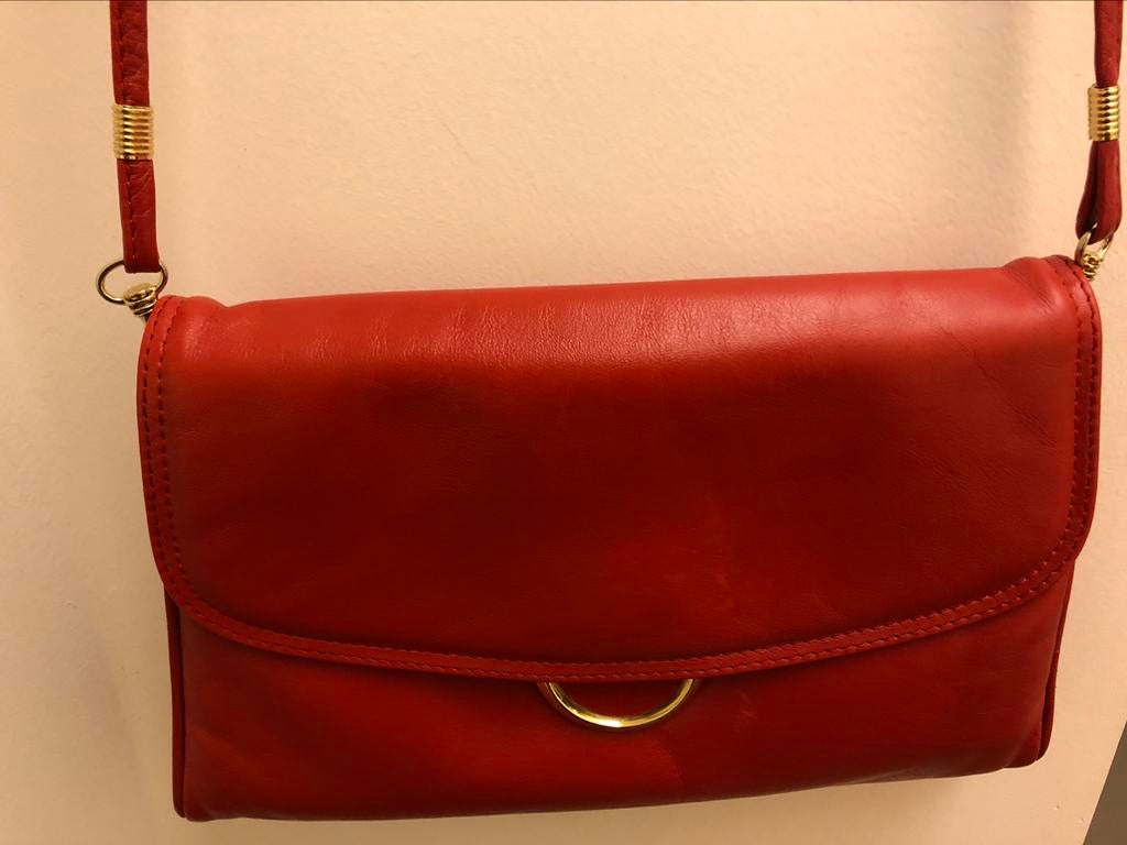 Rode handtas Mattelli, Ophalen of Verzenden, Zo goed als nieuw, Rood, Handtas