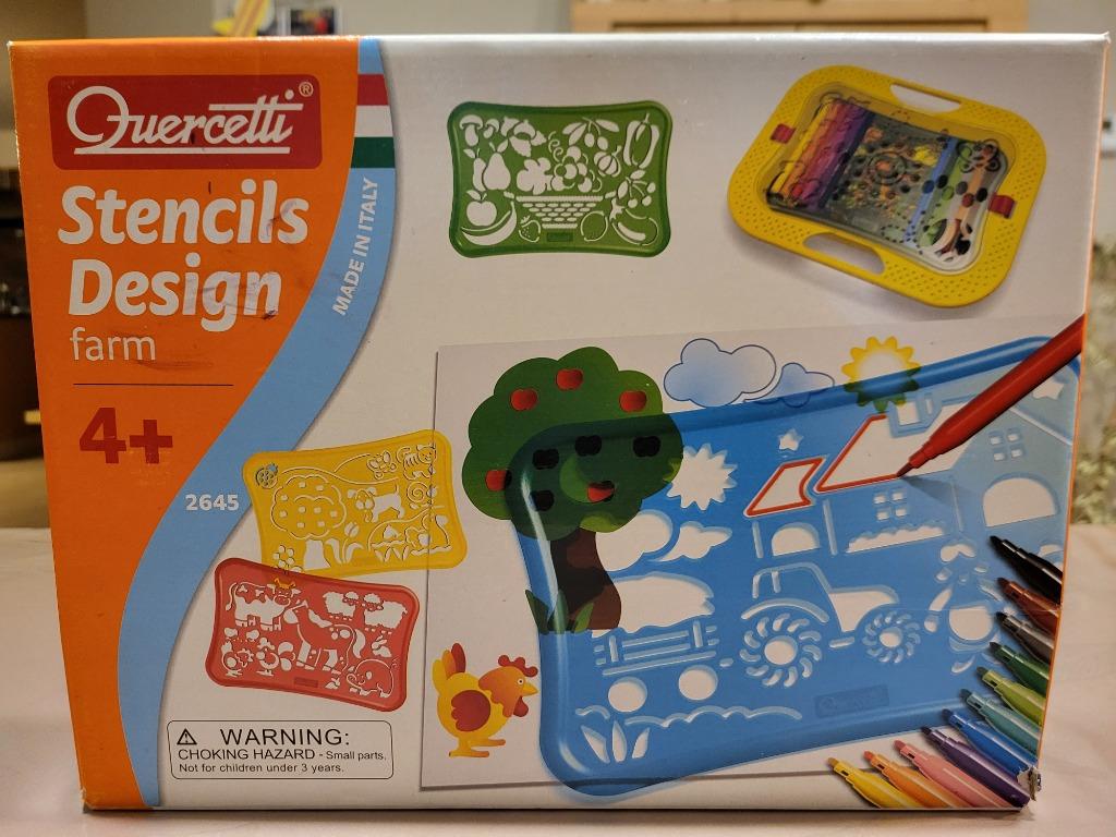 Stencils designs boerderij, Quercetti, Ophalen, Gebruikt, Overige typen