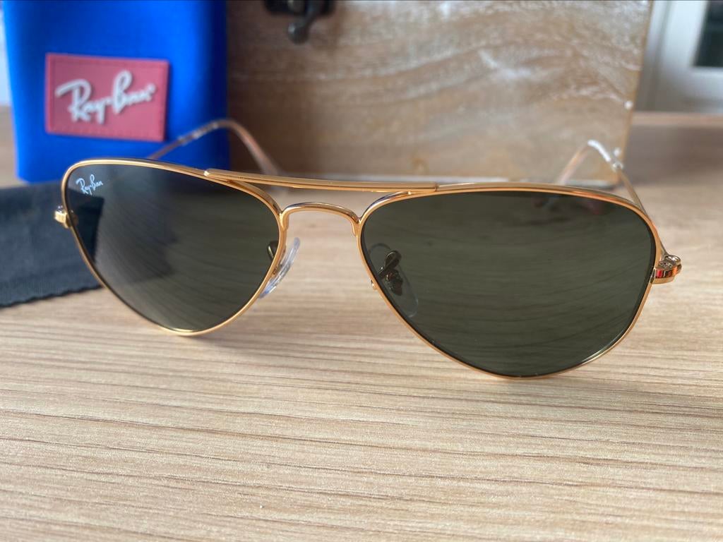 Lunettes Ray-Ban dorées enfant, Overige kleuren, Ophalen of Verzenden, Zo goed als nieuw, Ray-Ban