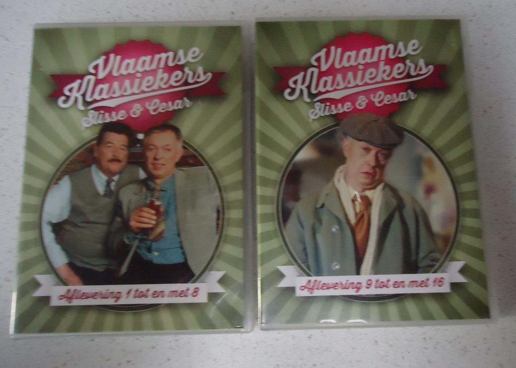 2 Dubbel DVD's "Slissen & Cesar" reeks Vlaamse Klassiekers !, Cd's en Dvd's, Dvd's | Tv en Series, Zo goed als nieuw, Komedie