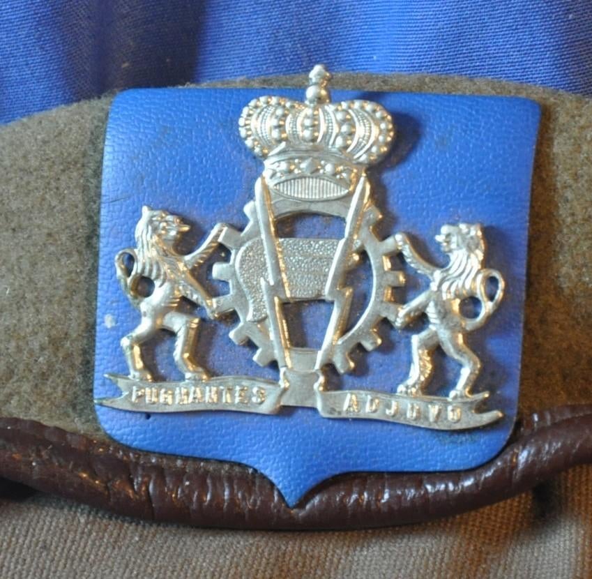 beret force terrestre  belge badge sous officier, Enlèvement ou Envoi, Armée de terre, Casque ou Béret