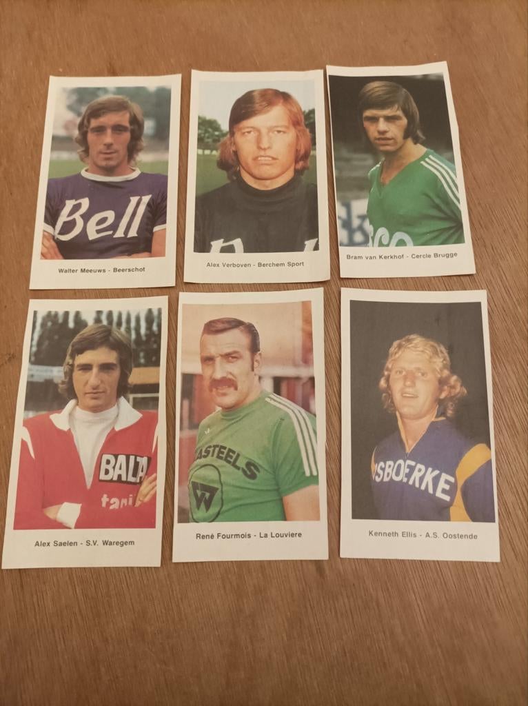 De Beukelaer perrette prenten, 6 verschillende clubs, Ophalen of Verzenden