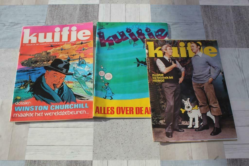 Kuifje strips magazines in nieuwstaat Lombard, Ophalen of Verzenden, Zo goed als nieuw, Meerdere stripboeken, Hergé