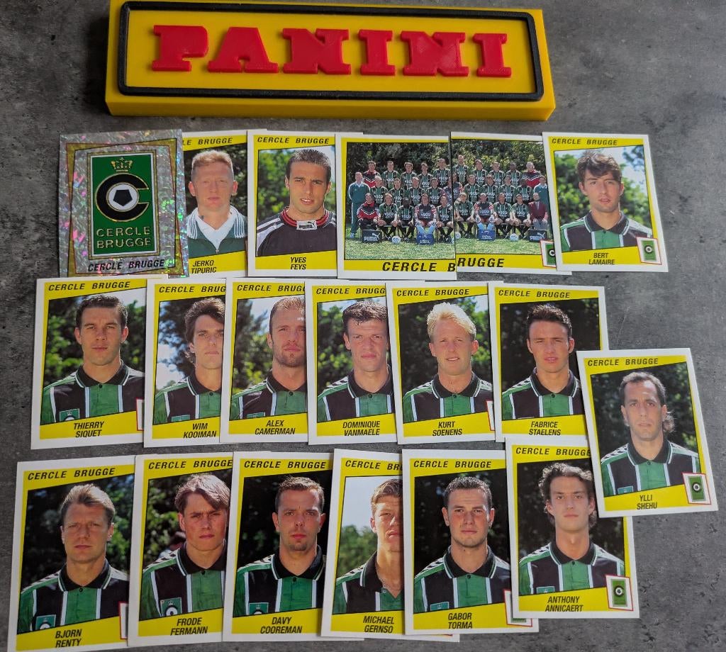 PANINI FOOTBALL 97 19 STICKERS 1997 CERCLE BRUGGE VOETBAL, Verzenden, Nieuw