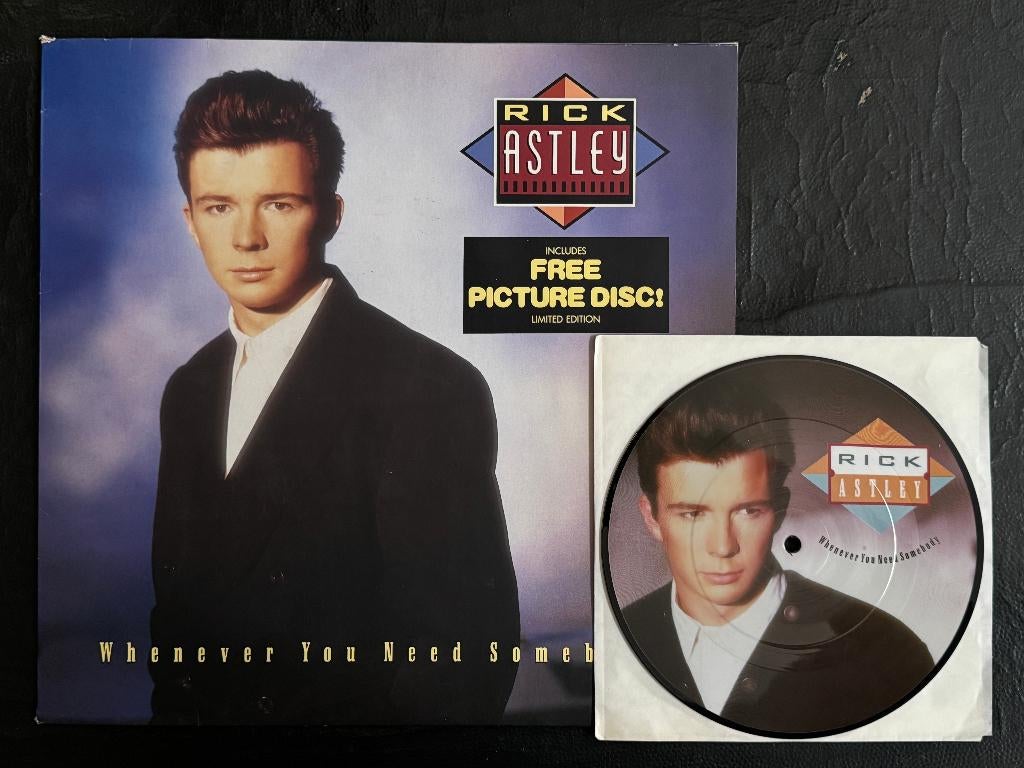 Rick Astley - Whenever you need somebody (+picture disc)1987, Envoi, Comme neuf