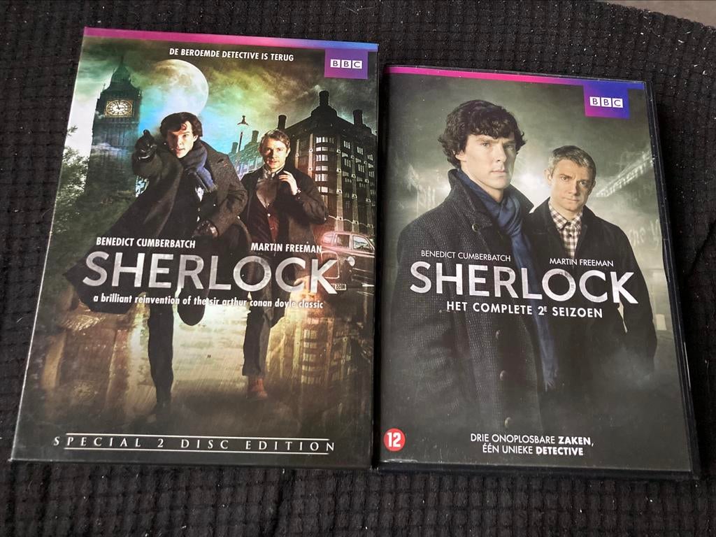 Sherlock seizoen 1 & 2 DVD, Cd's en Dvd's, Vanaf 12 jaar, Ophalen of Verzenden, Zo goed als nieuw