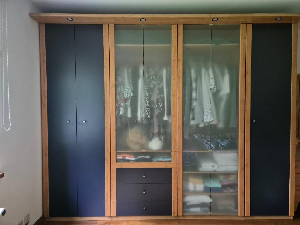 Garde-robes/Penderie + 1 Commode MALM Ikea, 5 tiroirs ou plus, Comme neuf, Enlèvement, 50 à 75 cm