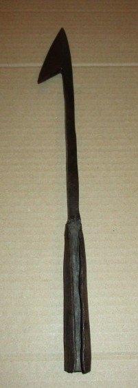 Pointe de lance Harpon Africaine Congo 33 cm longueur, Envoi