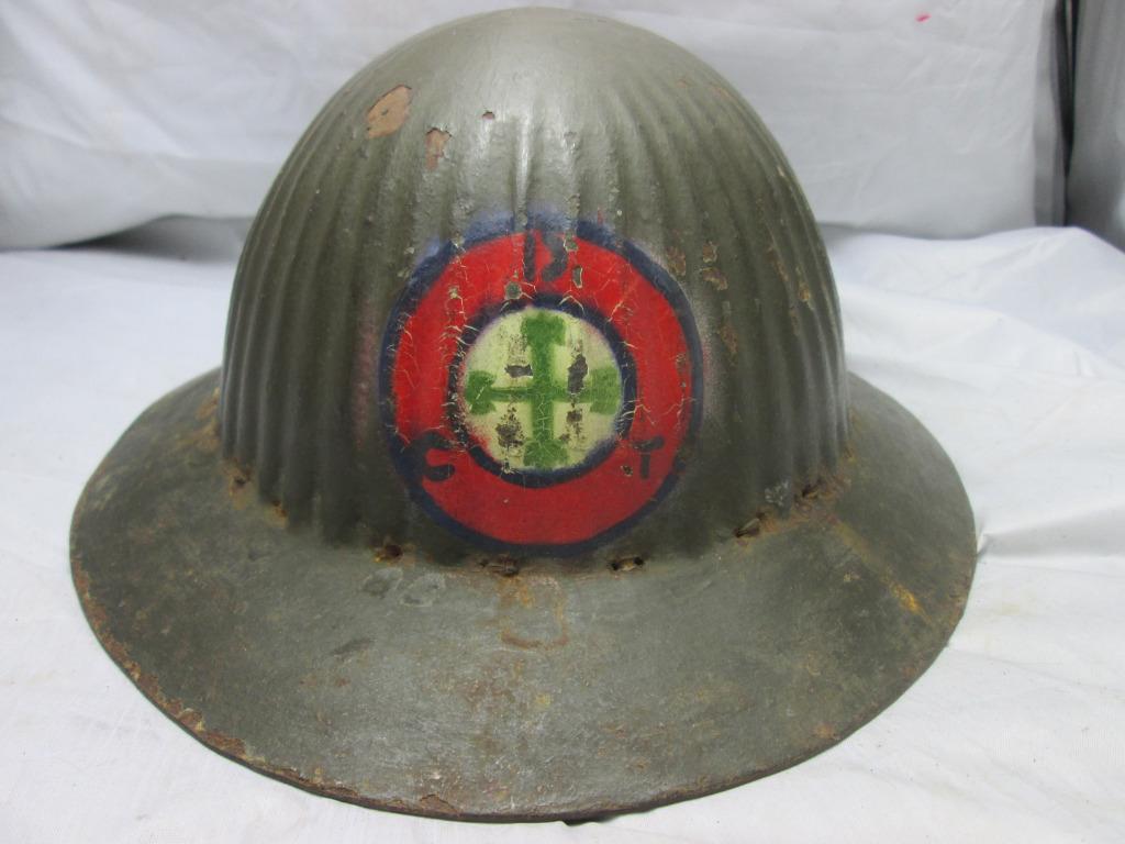 Portugese helm model 1916 gedragen staat zeldzaam., Verzamelen, Ophalen of Verzenden