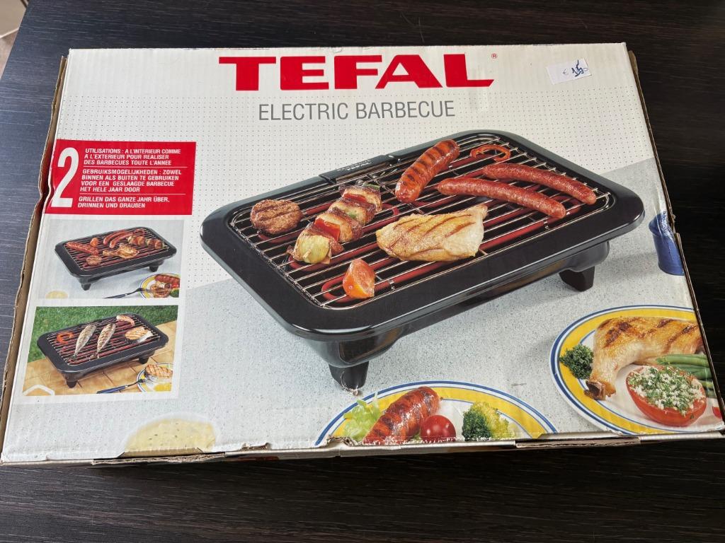 Plaque de gril électrique Tefal presque non, Enlèvement ou Envoi, Comme neuf, Gril de table