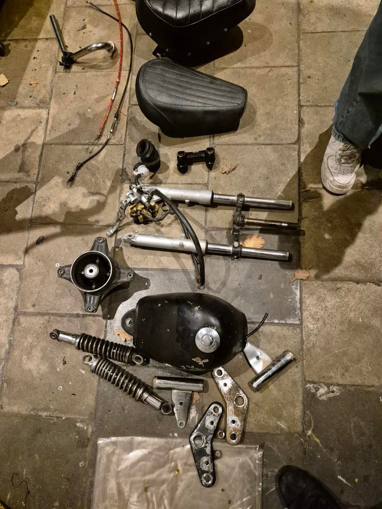 DAX en Monkey onderdelen m4t pitbike wielen, Motoren, Ophalen
